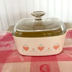 Corning Ware”Forever Yours” 1 1/2 Quarts Casserole & Lid